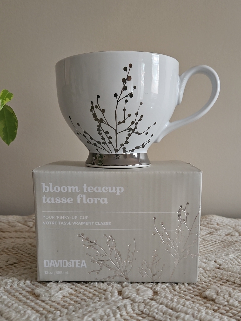 David's Tea Bloom Teacup, 12oz NWOT